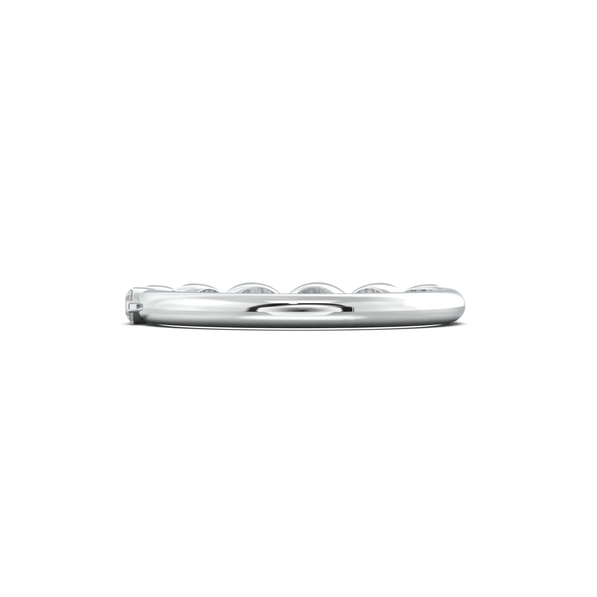 East-West Marquise Half-Eternity Wedding Band