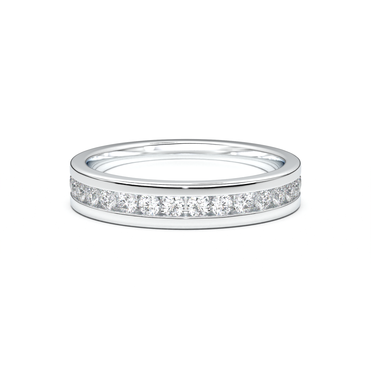 Channel-Set Diamond Men's Band