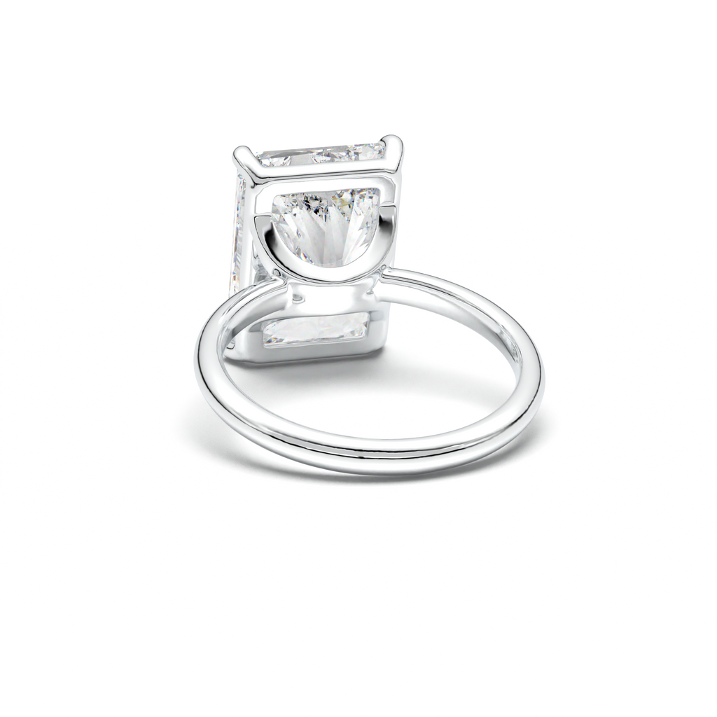 Radiant Solitaire Horseshoe Setting Engagement Ring