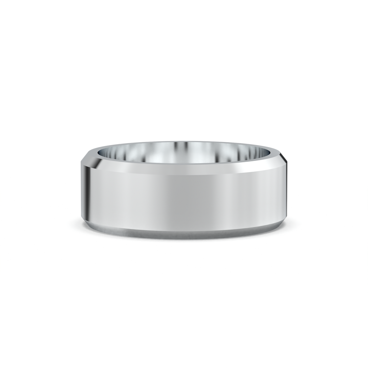 Wide Beveled Men's Band