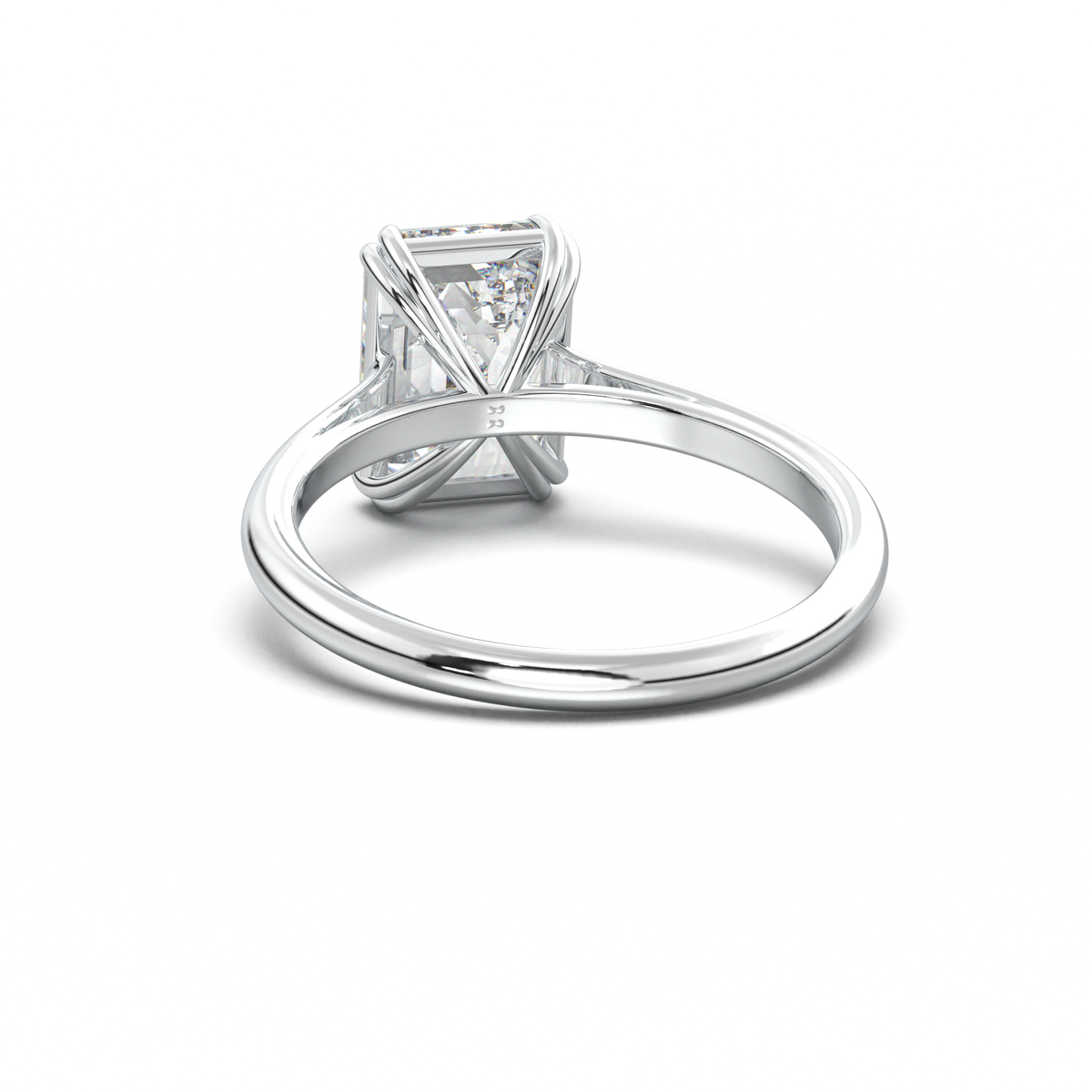 Emerald Solitaire Engagement Ring