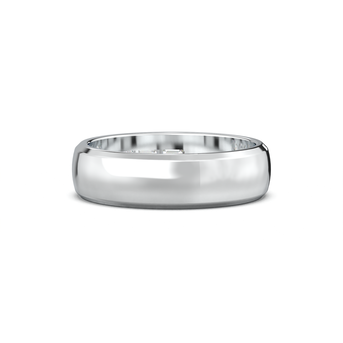 Three-Emerald Inlay Men's Band