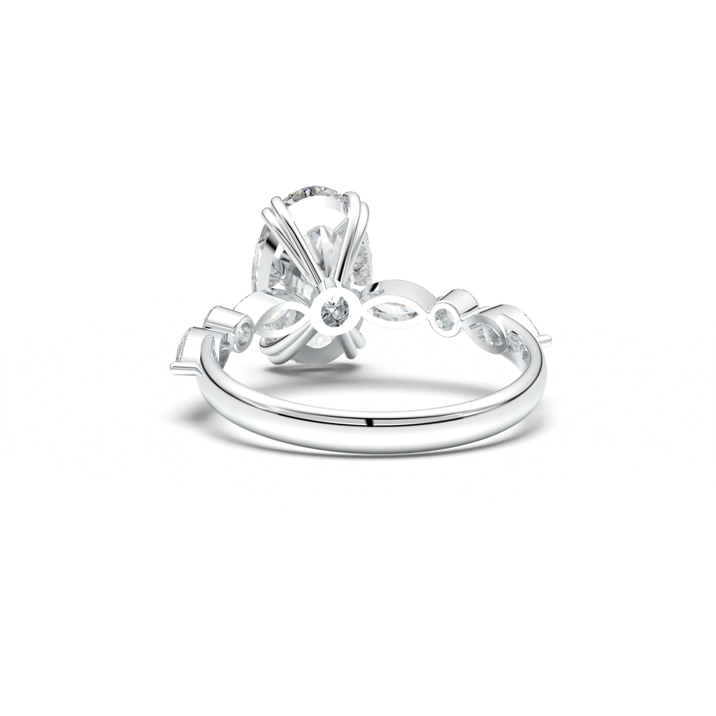 Oval Mixed-Shape Engagement Ring