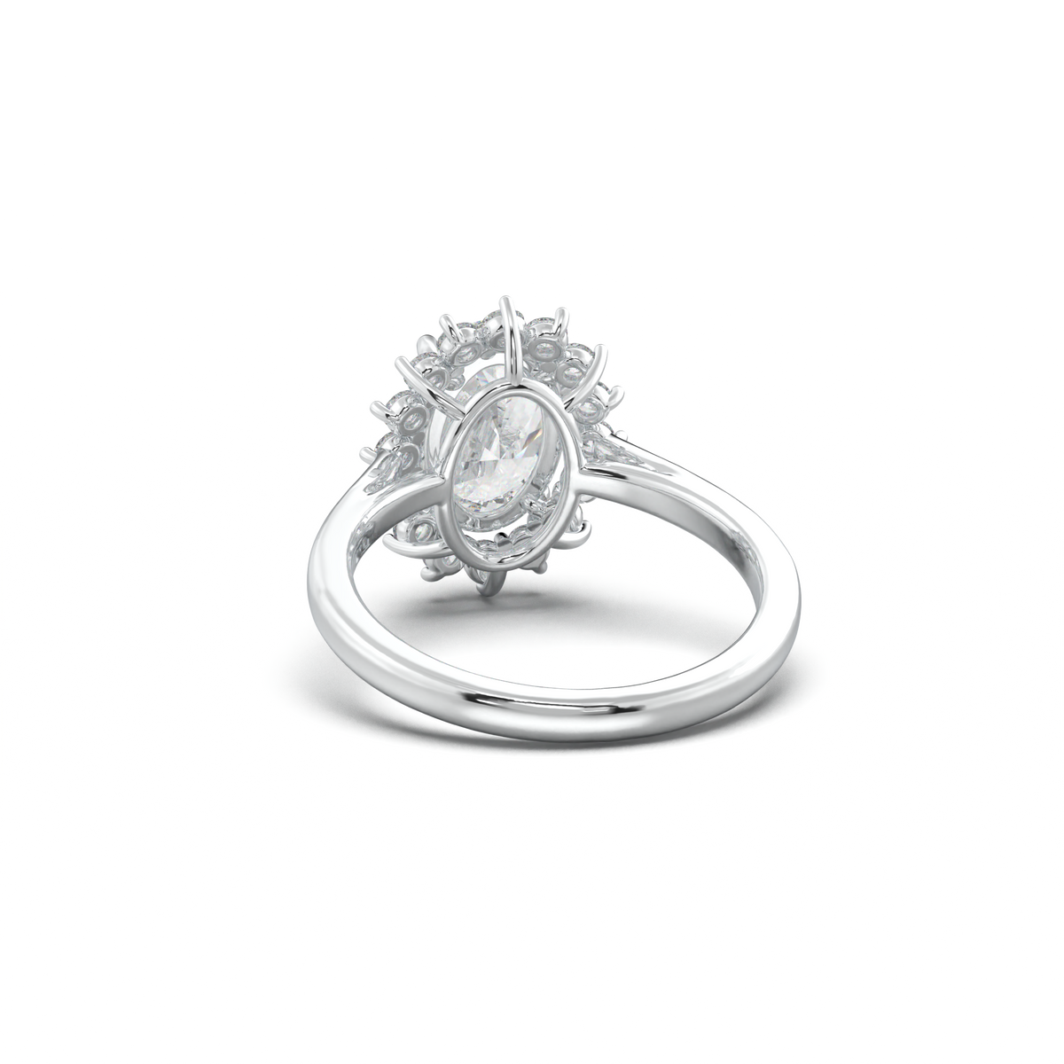 Oval Halo Engagement Ring