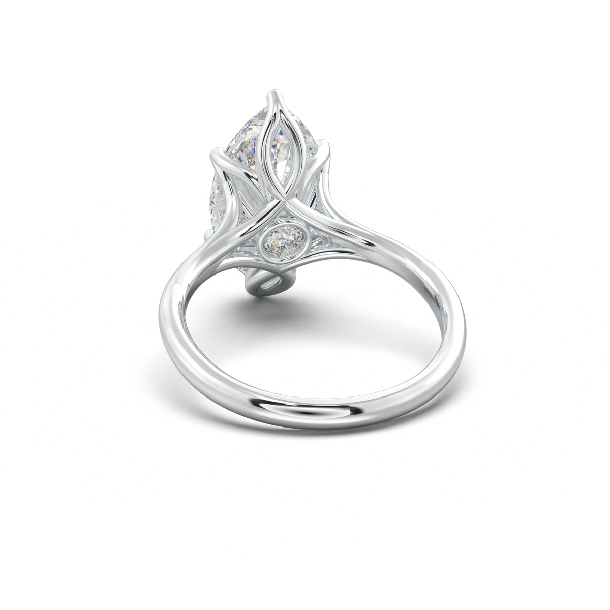 Marquise Solitaire with Hidden Diamond Accent