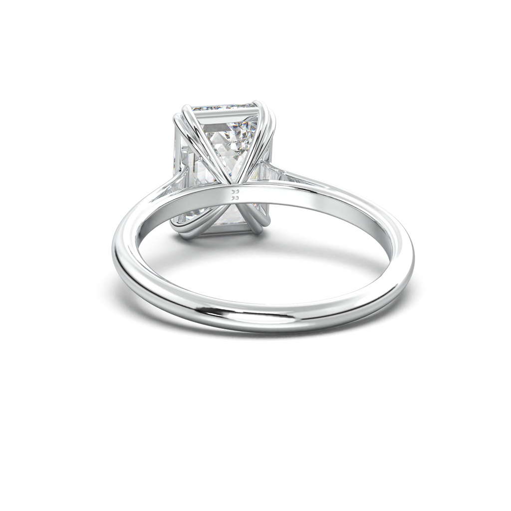 Emerald Solitaire Engagement Ring