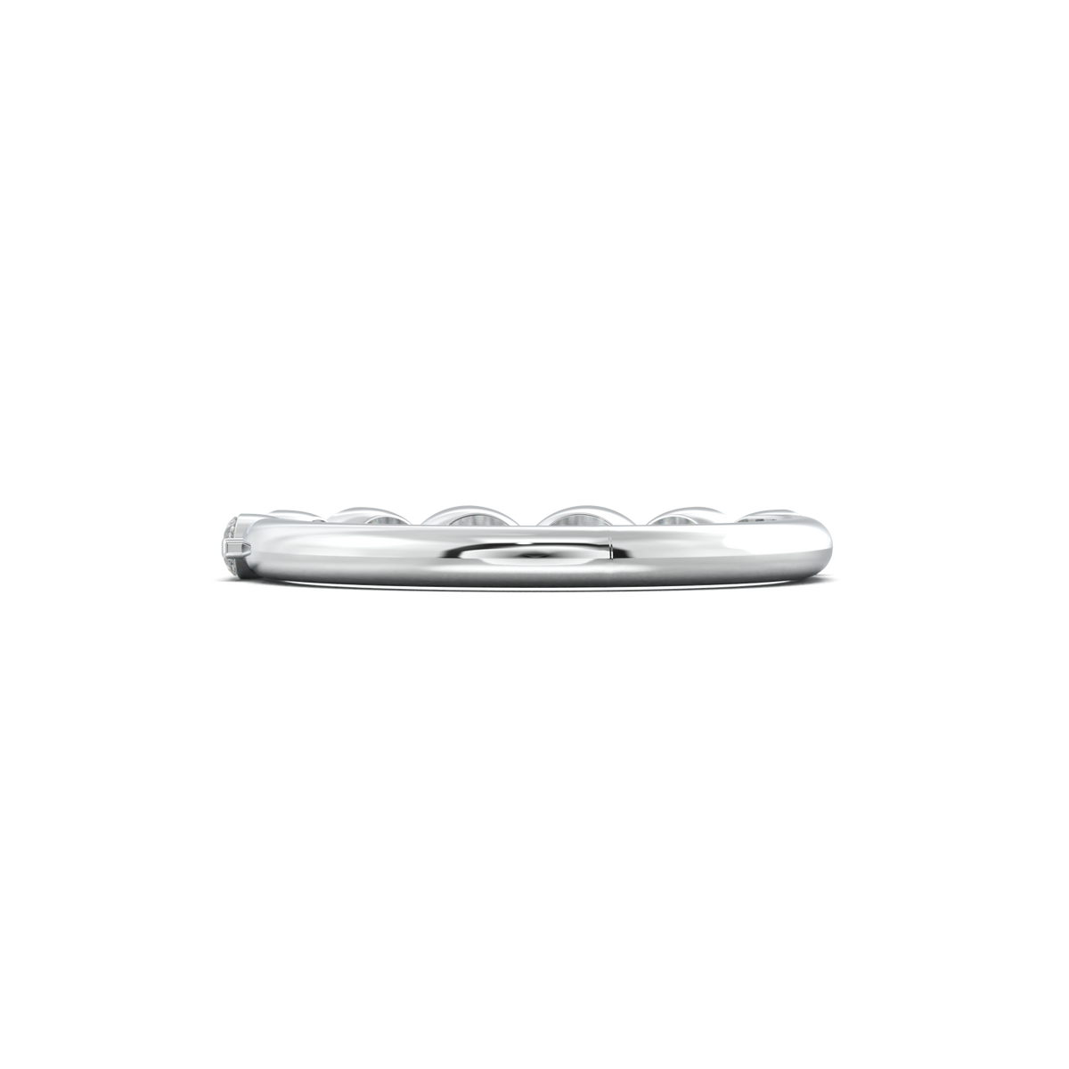 East-West Marquise Half-Eternity Wedding Band