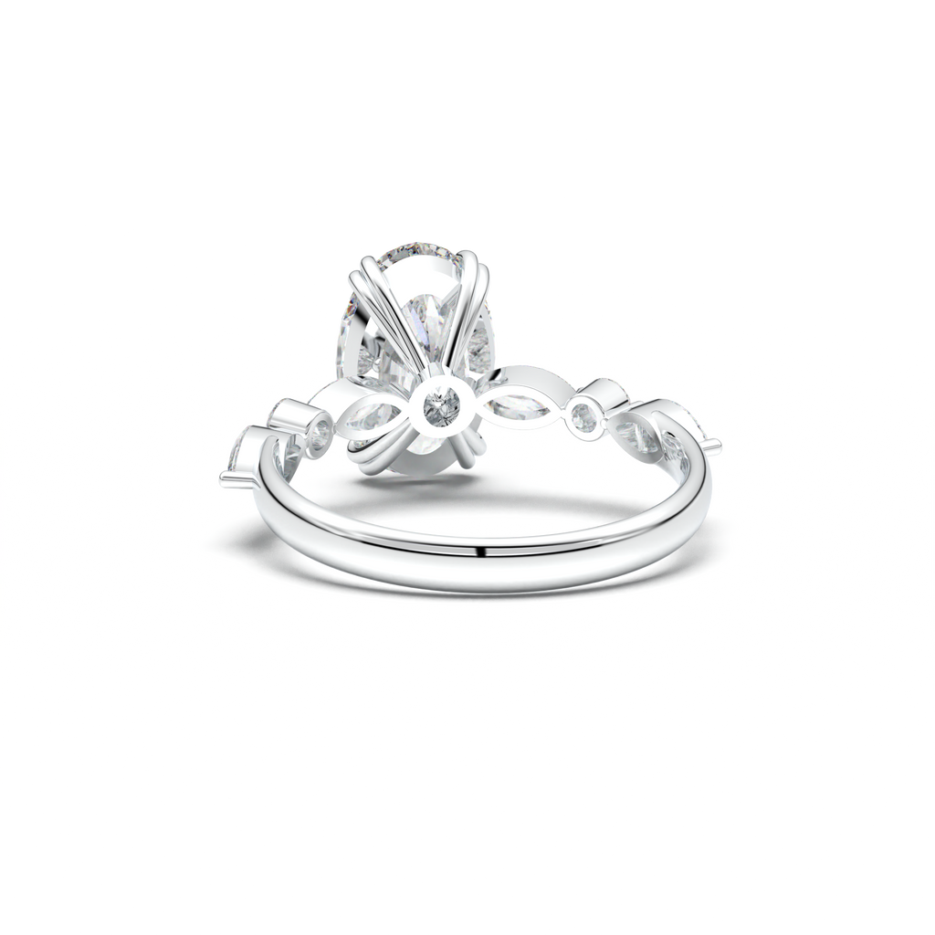 Oval Mixed-Shape Engagement Ring
