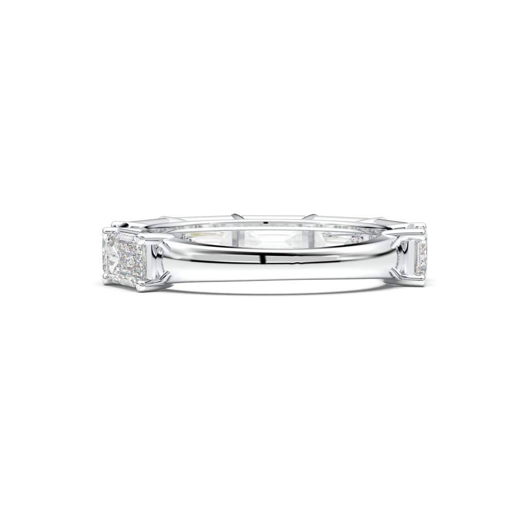 Emerald-Cut Six-Stone Wedding Band