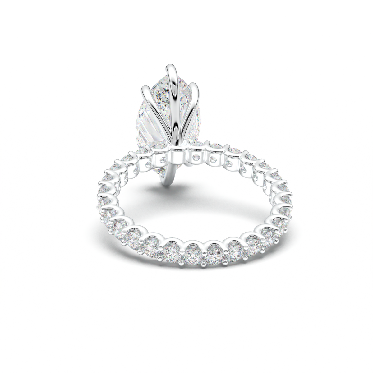 Marquise Pavé Engagement Ring
