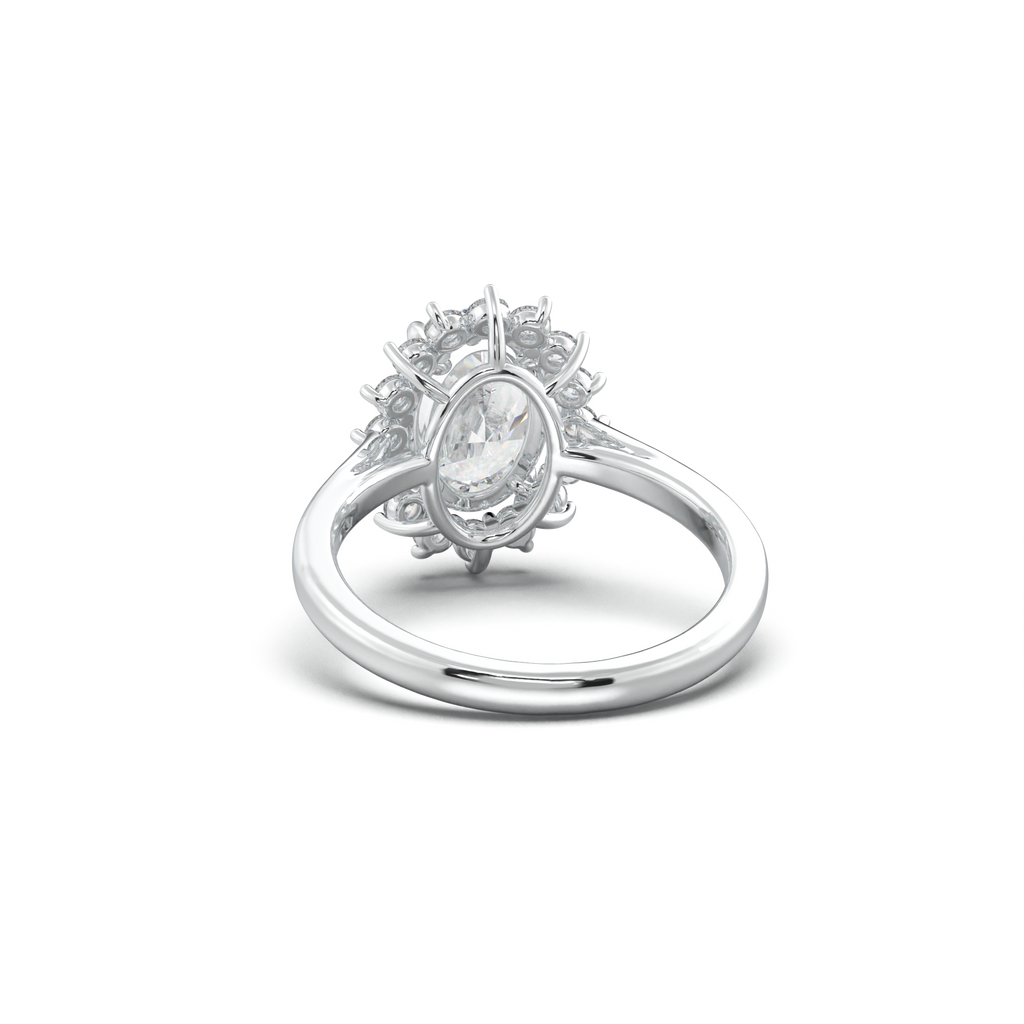 Oval Halo Engagement Ring