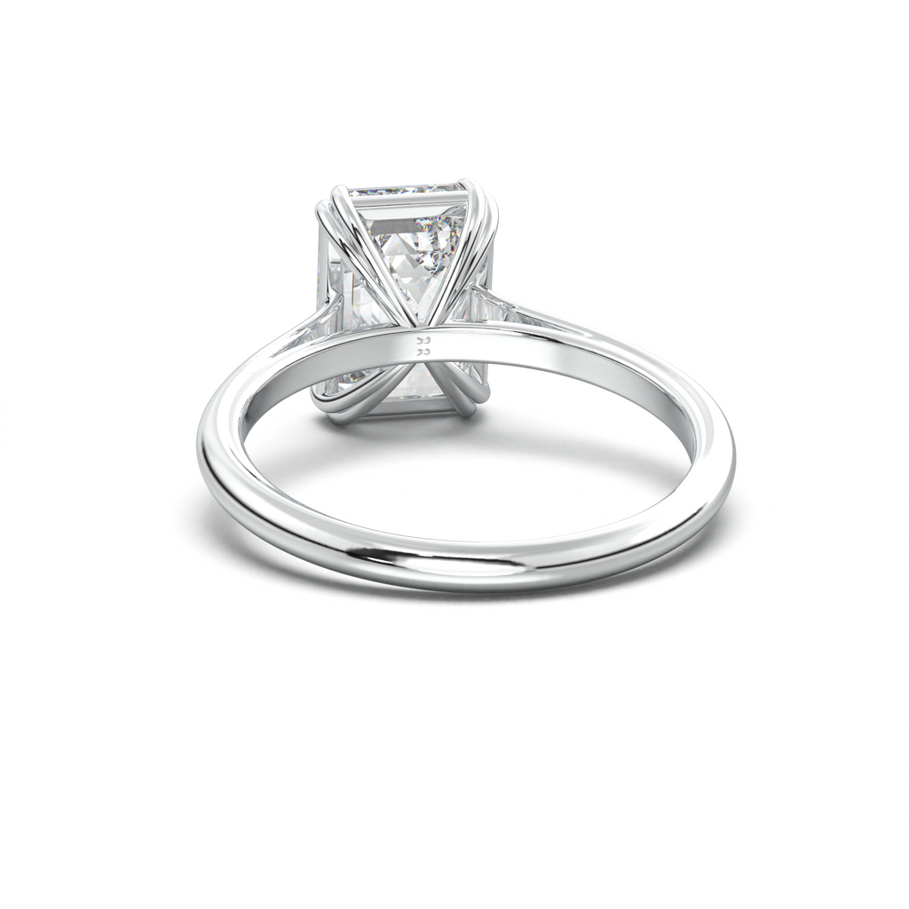 Emerald Solitaire Engagement Ring