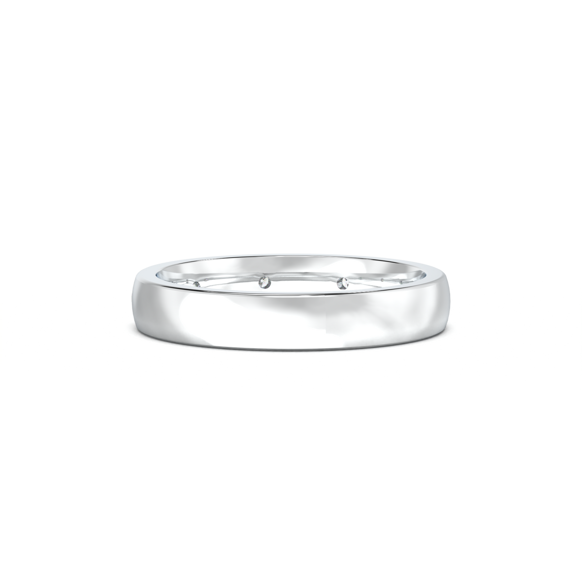 Five-Diamond Flush-Set Men's Band