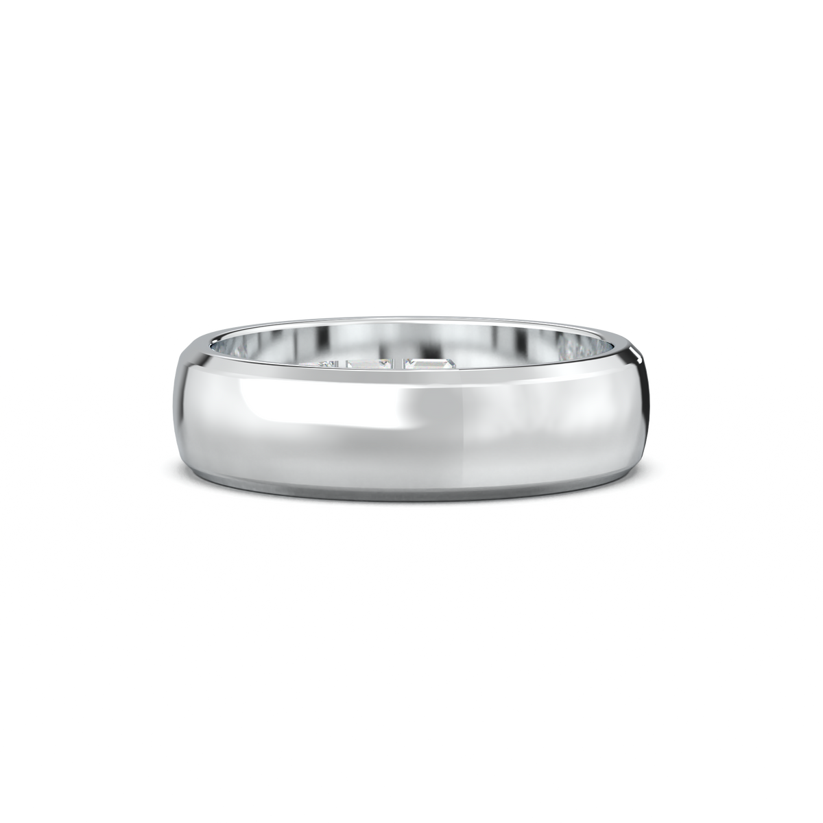 Three-Emerald Inlay Men's Band