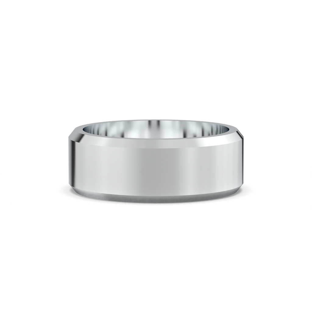 Wide Beveled Men's Band