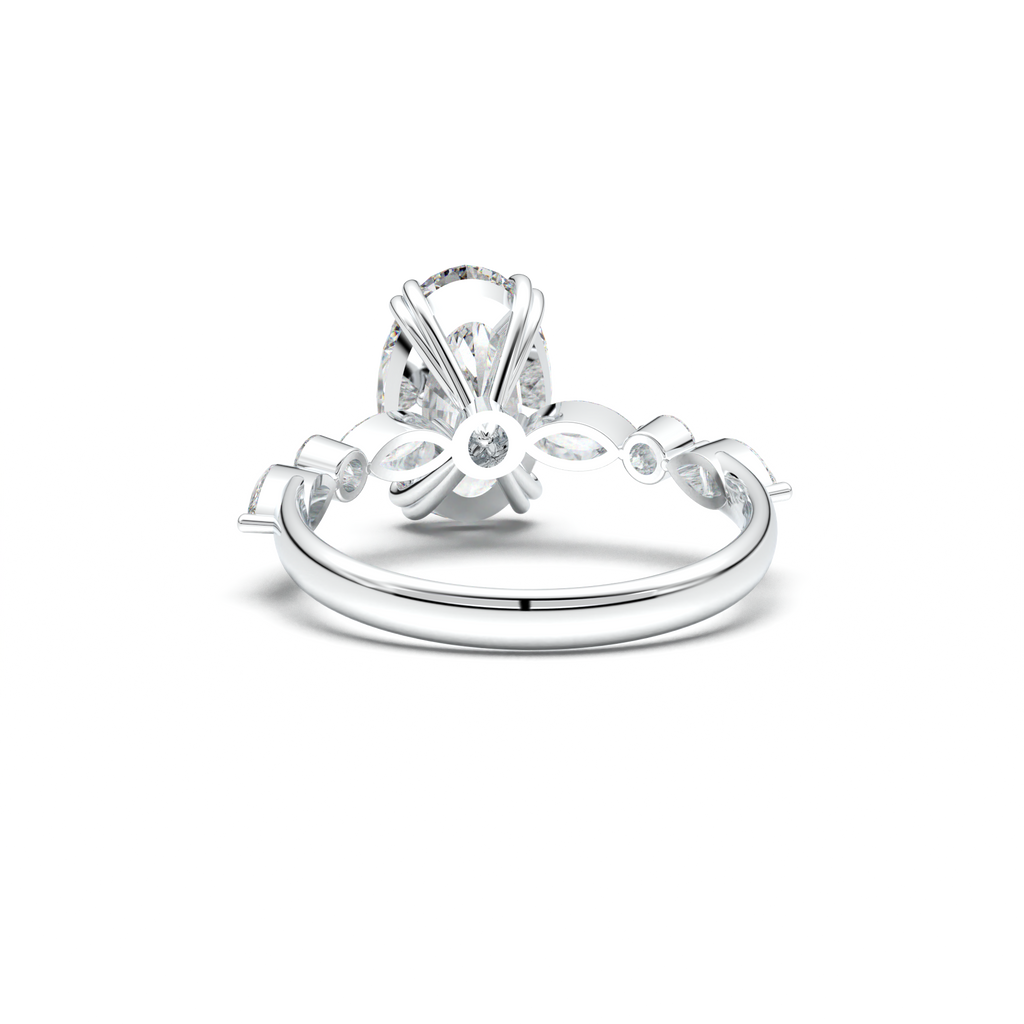 Oval Mixed-Shape Engagement Ring