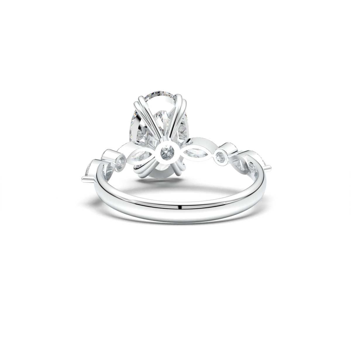 Oval Mixed-Shape Engagement Ring
