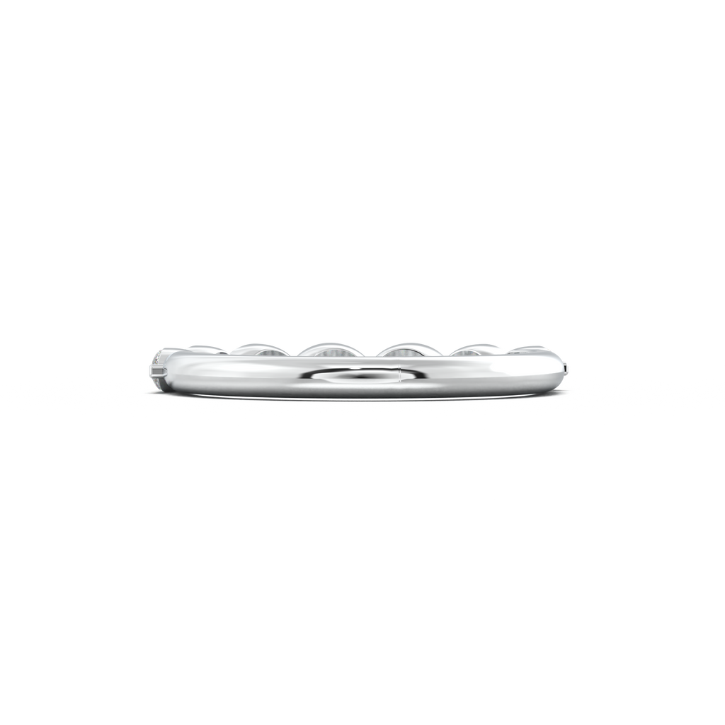 East-West Marquise Half-Eternity Wedding Band