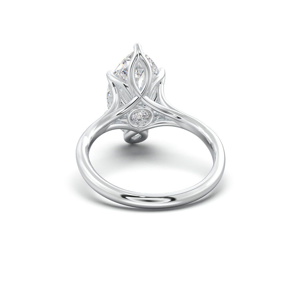 Marquise Solitaire with Hidden Diamond Accent
