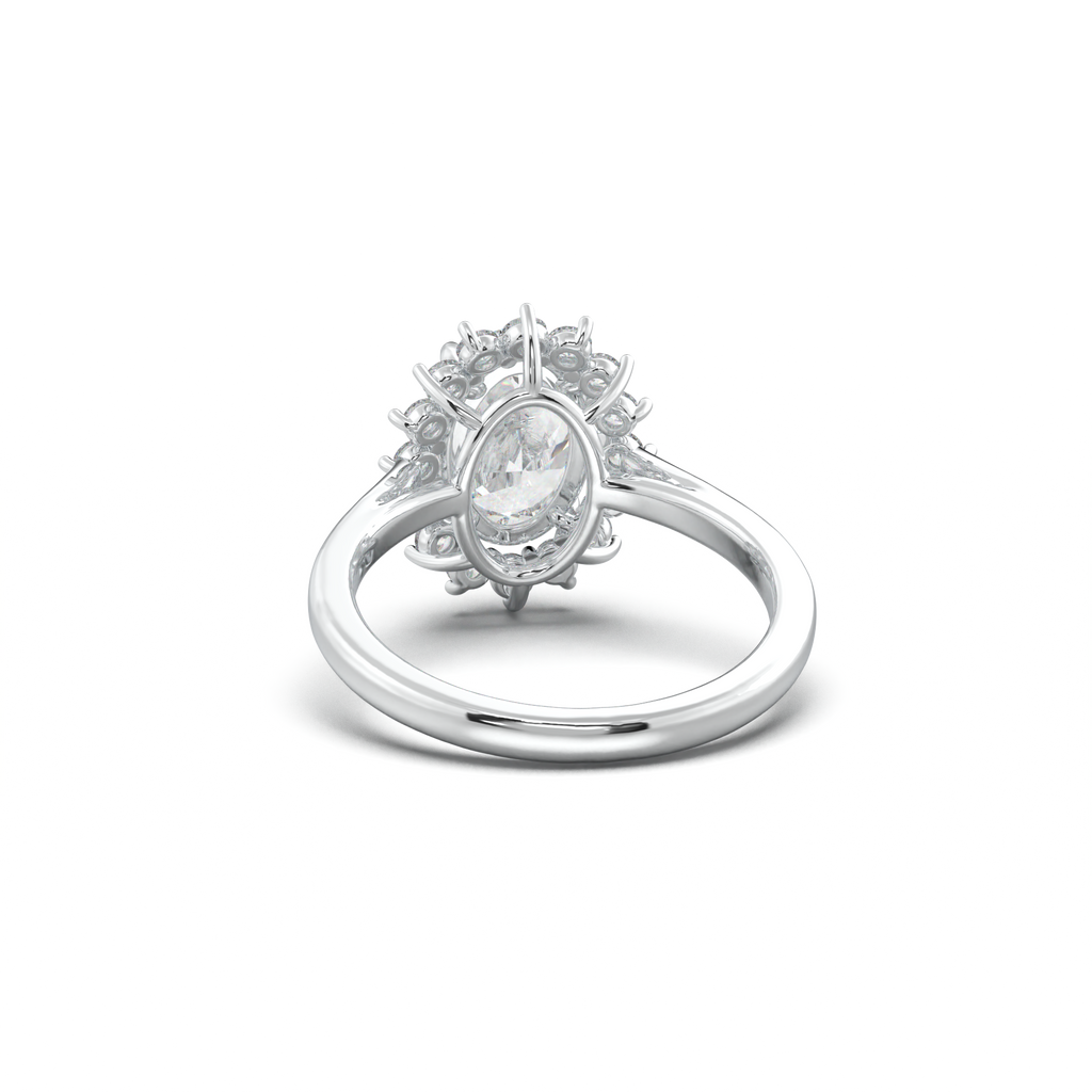Oval Halo Engagement Ring
