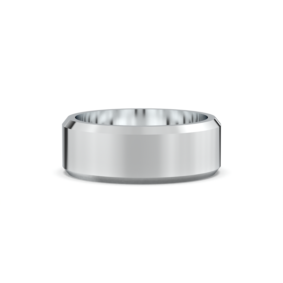 Wide Beveled Men's Band