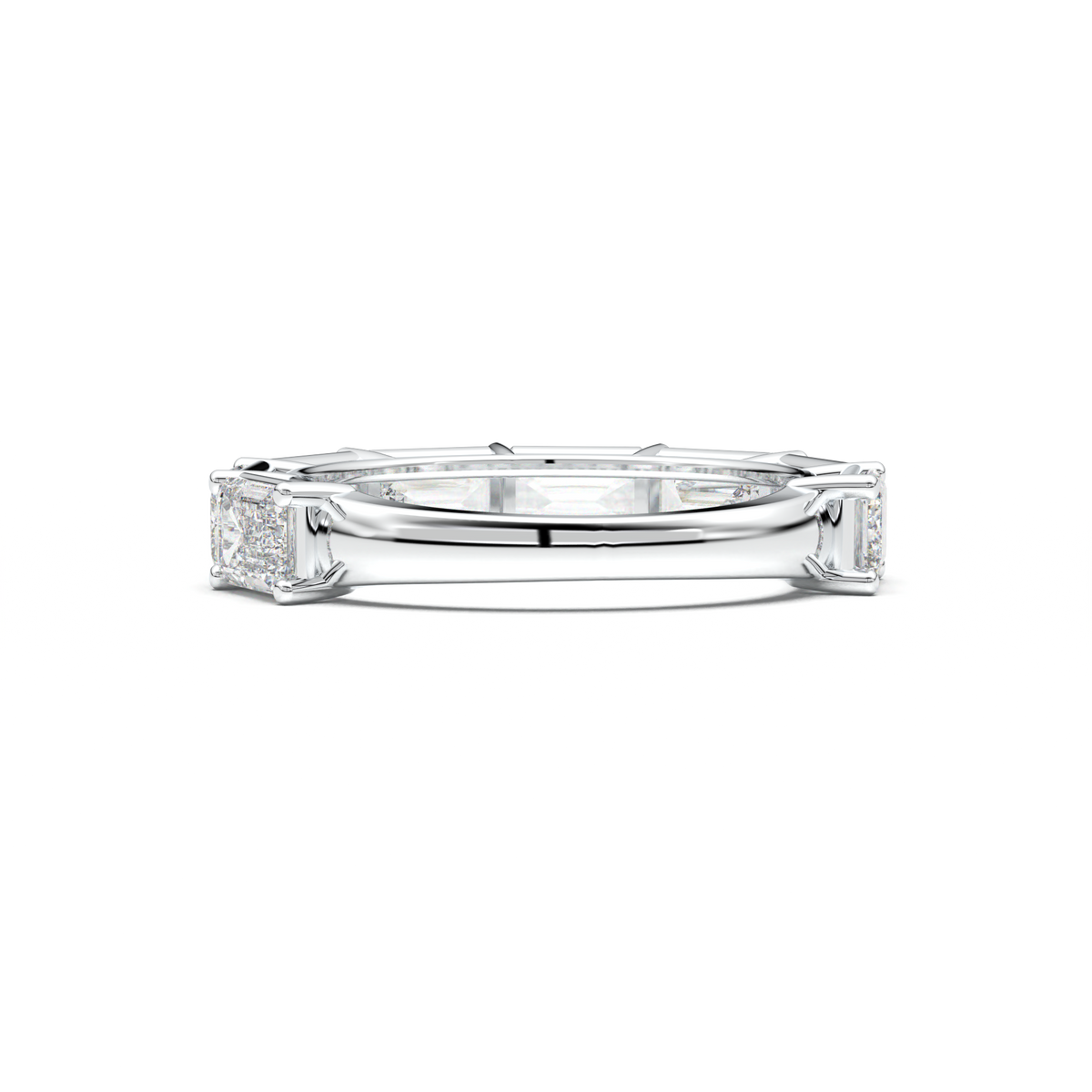 Emerald-Cut Six-Stone Wedding Band
