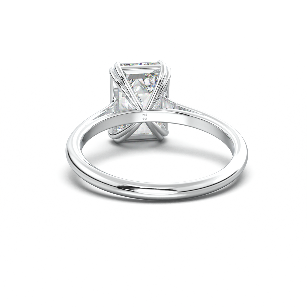 Emerald Solitaire Engagement Ring