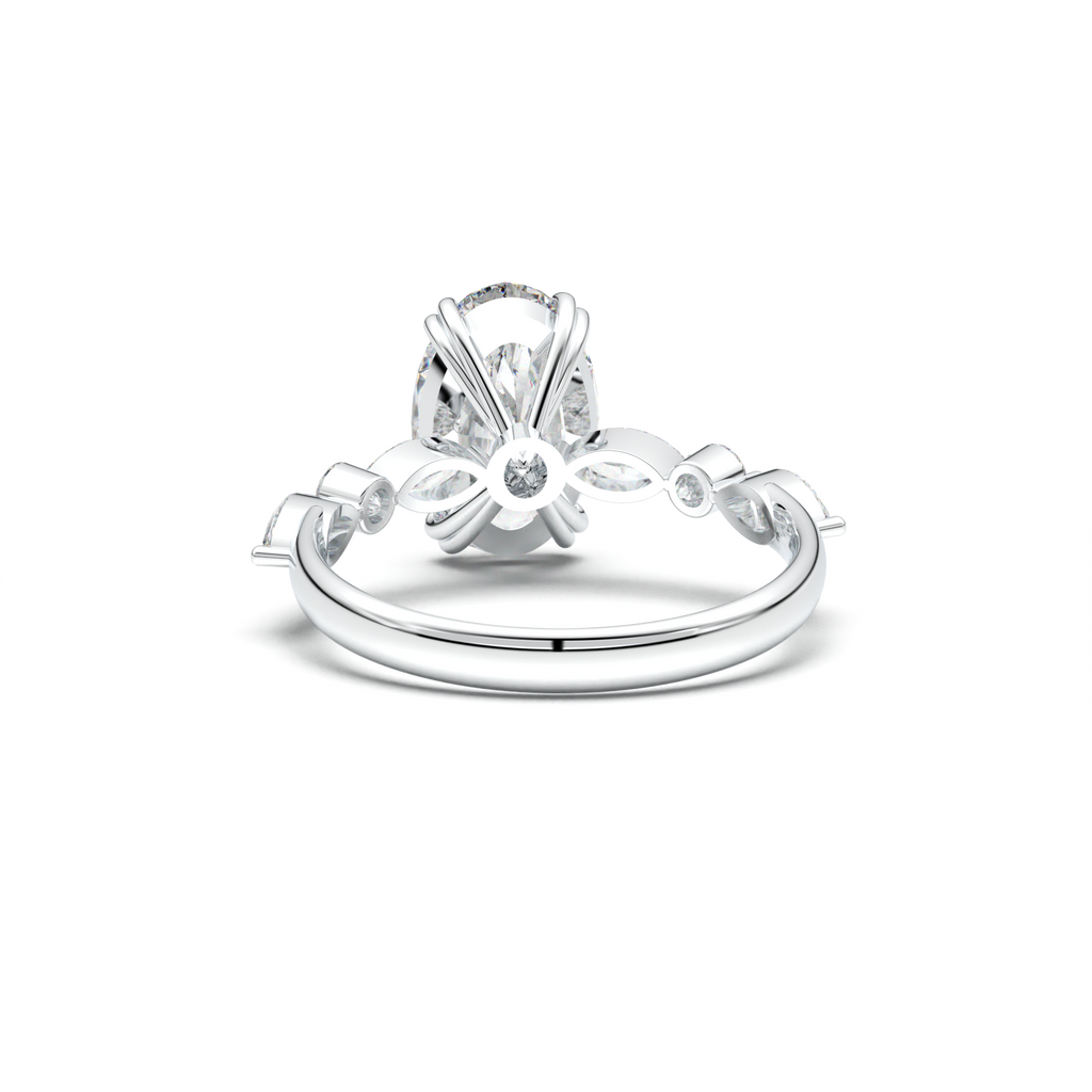 Oval Mixed-Shape Engagement Ring