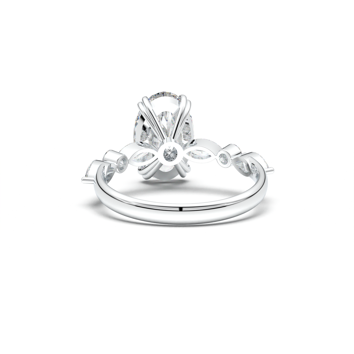 Oval Mixed-Shape Engagement Ring