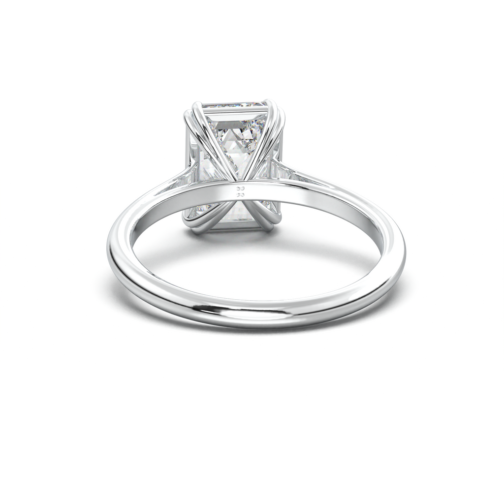 Emerald Solitaire Engagement Ring