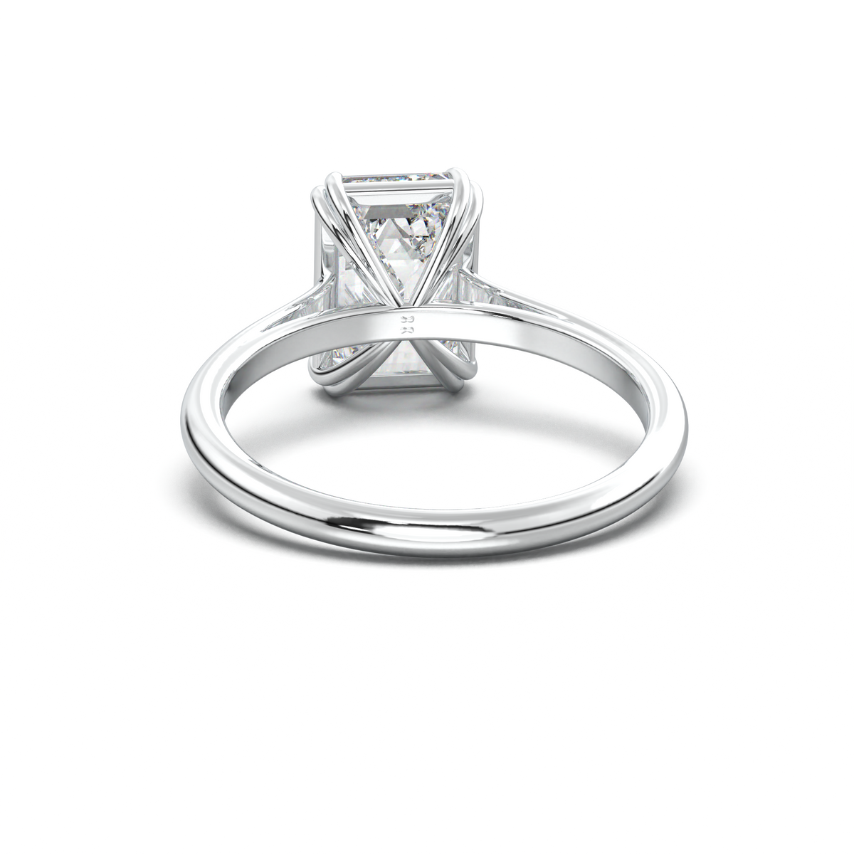 Emerald Solitaire Engagement Ring