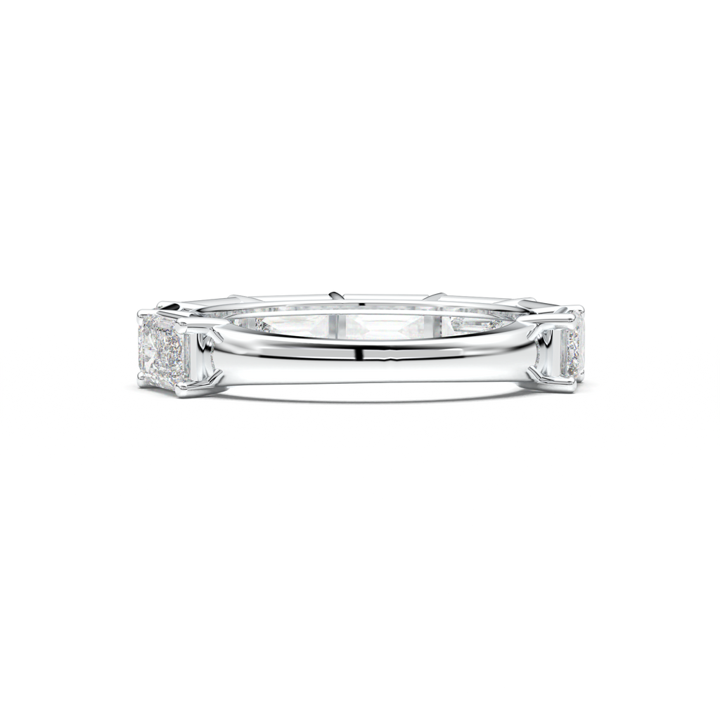 Emerald-Cut Six-Stone Wedding Band