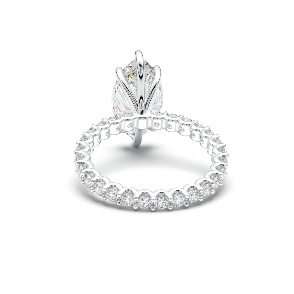 Marquise Pavé Engagement Ring