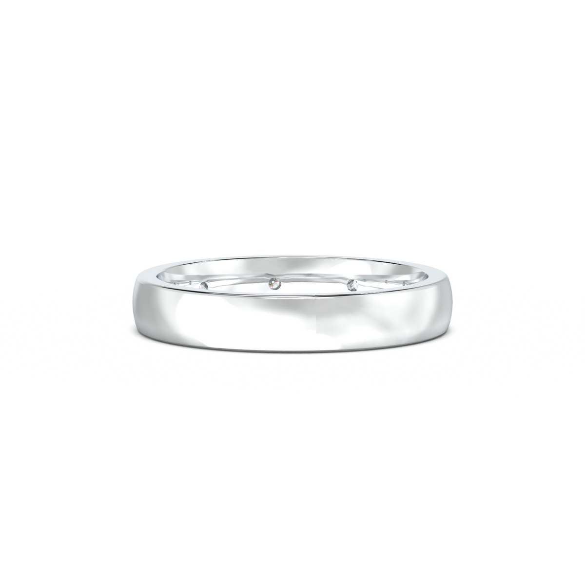 Five-Diamond Flush-Set Men's Band