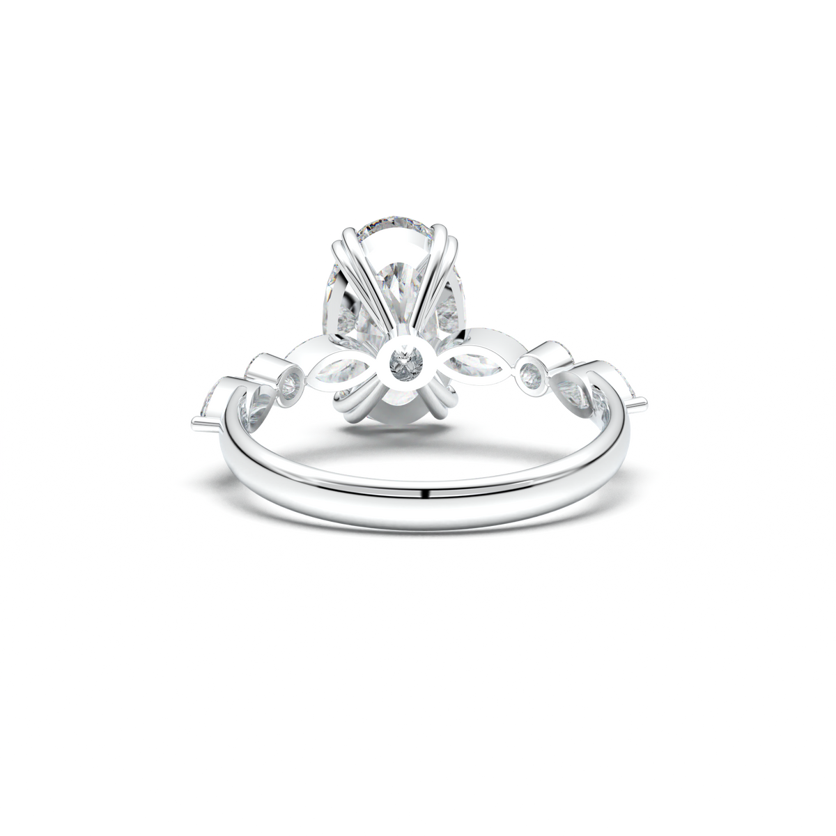 Oval Mixed-Shape Engagement Ring