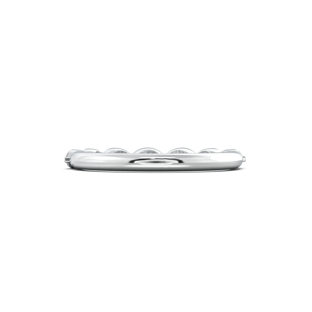 East-West Marquise Half-Eternity Wedding Band