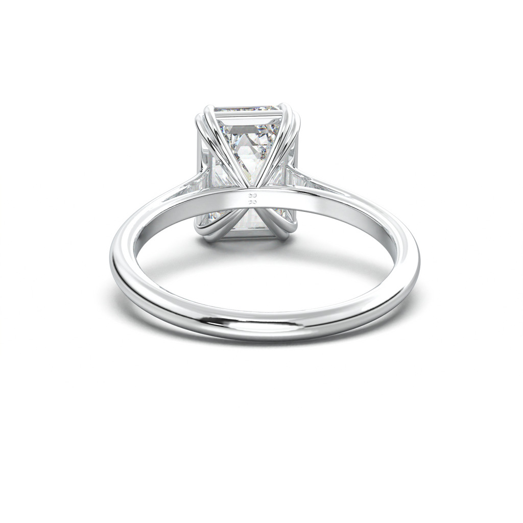Emerald Solitaire Engagement Ring