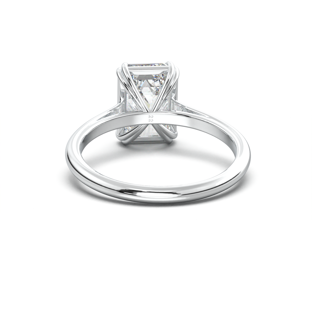 Emerald Solitaire Engagement Ring