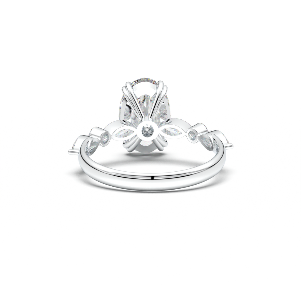 Oval Mixed-Shape Engagement Ring