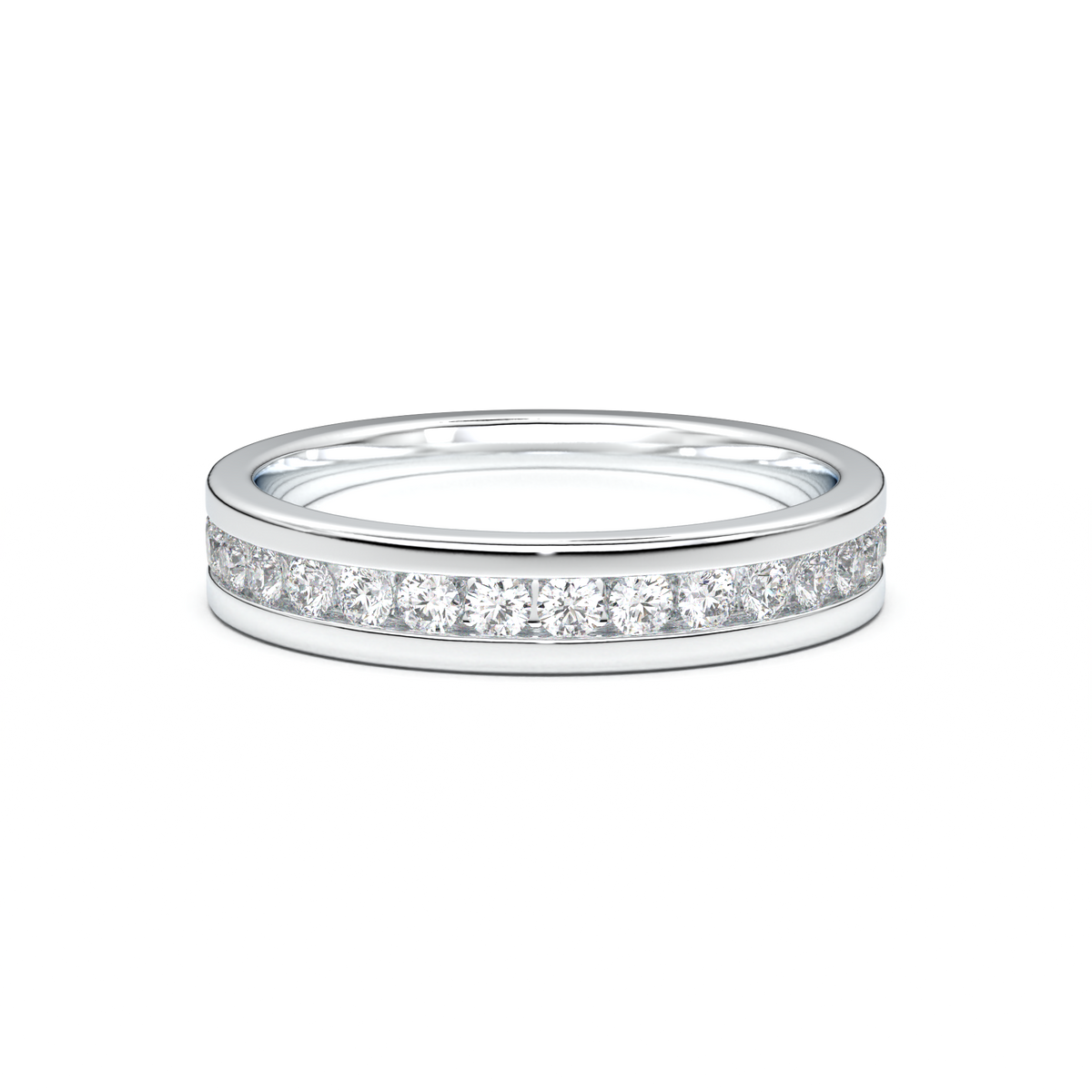 Channel-Set Diamond Men's Band