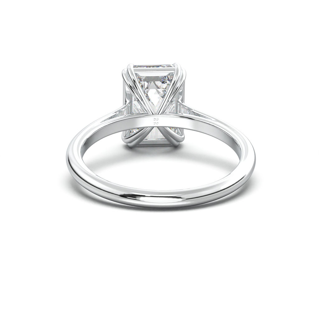 Emerald Solitaire Engagement Ring