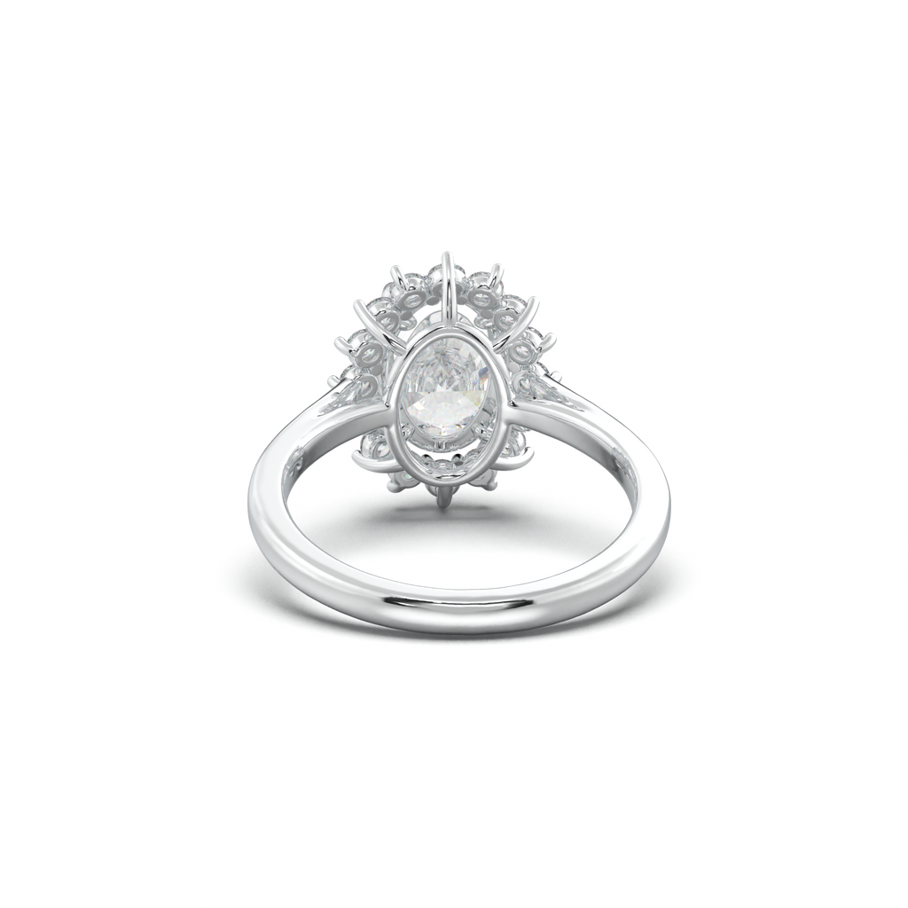 Oval Halo Engagement Ring