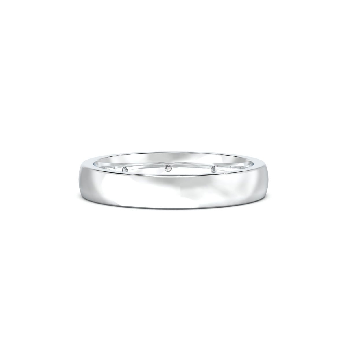 Five-Diamond Flush-Set Men's Band