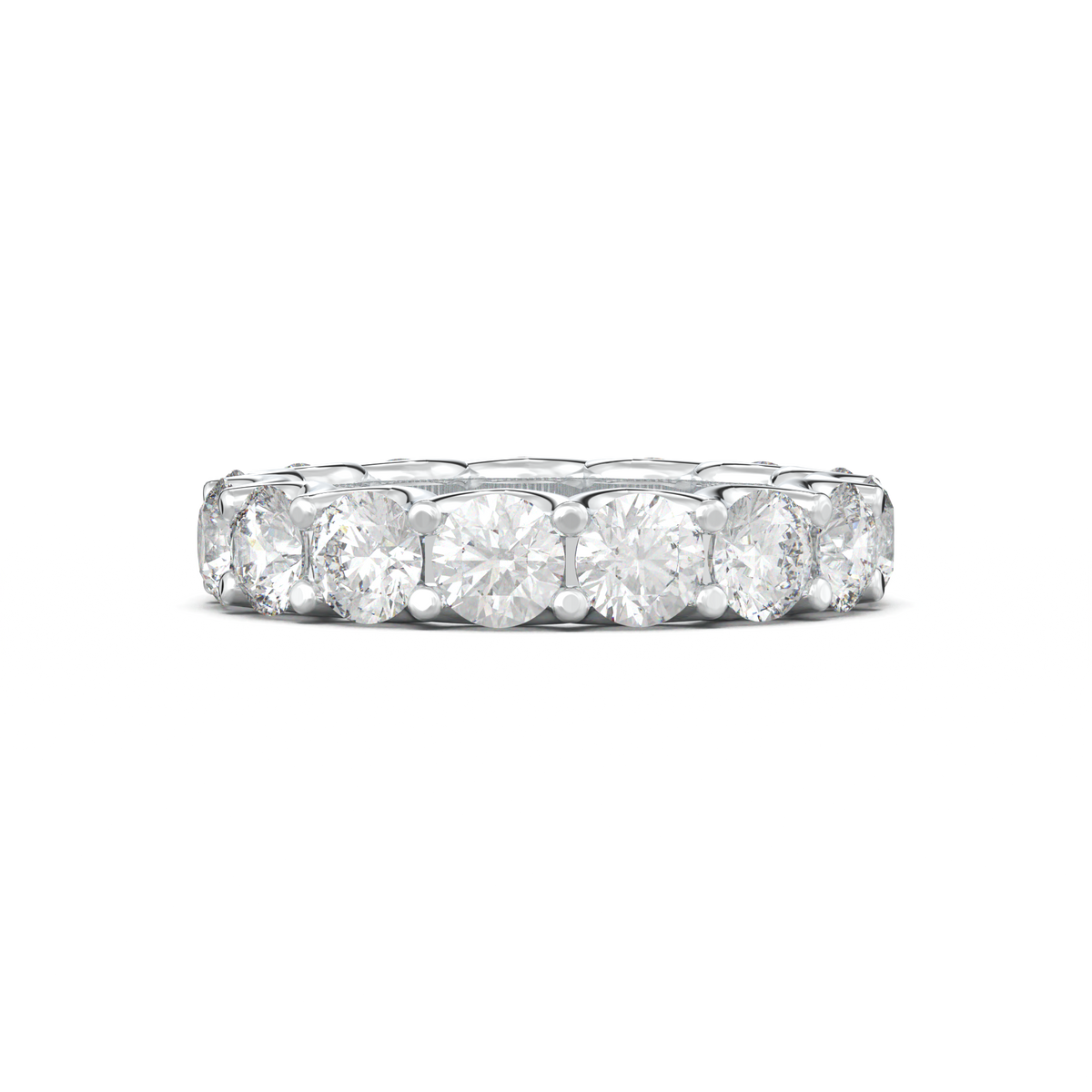 Round Eternity Wedding Band