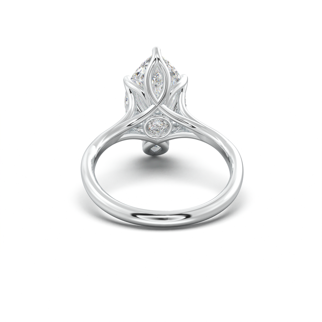 Marquise Solitaire with Hidden Diamond Accent