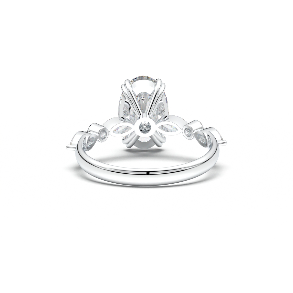 Oval Mixed-Shape Engagement Ring