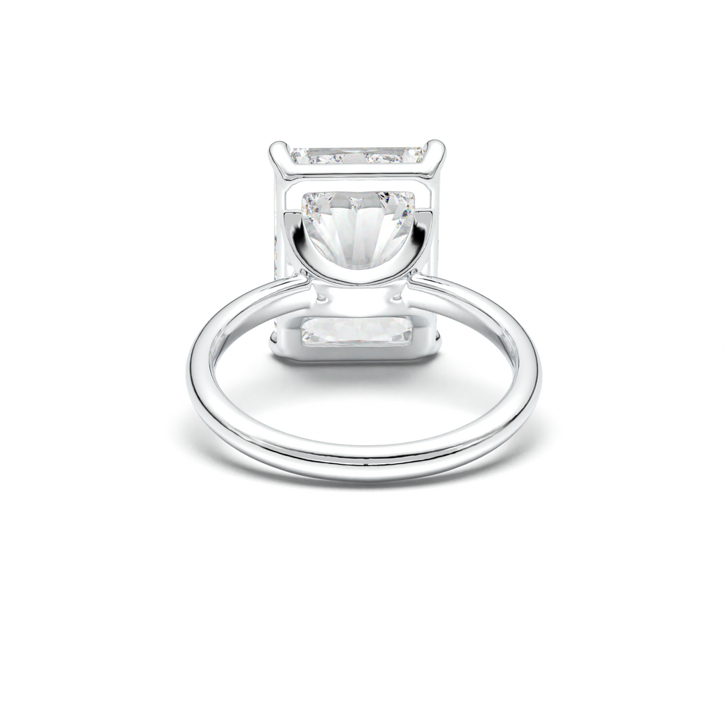 Radiant Solitaire Horseshoe Setting Engagement Ring