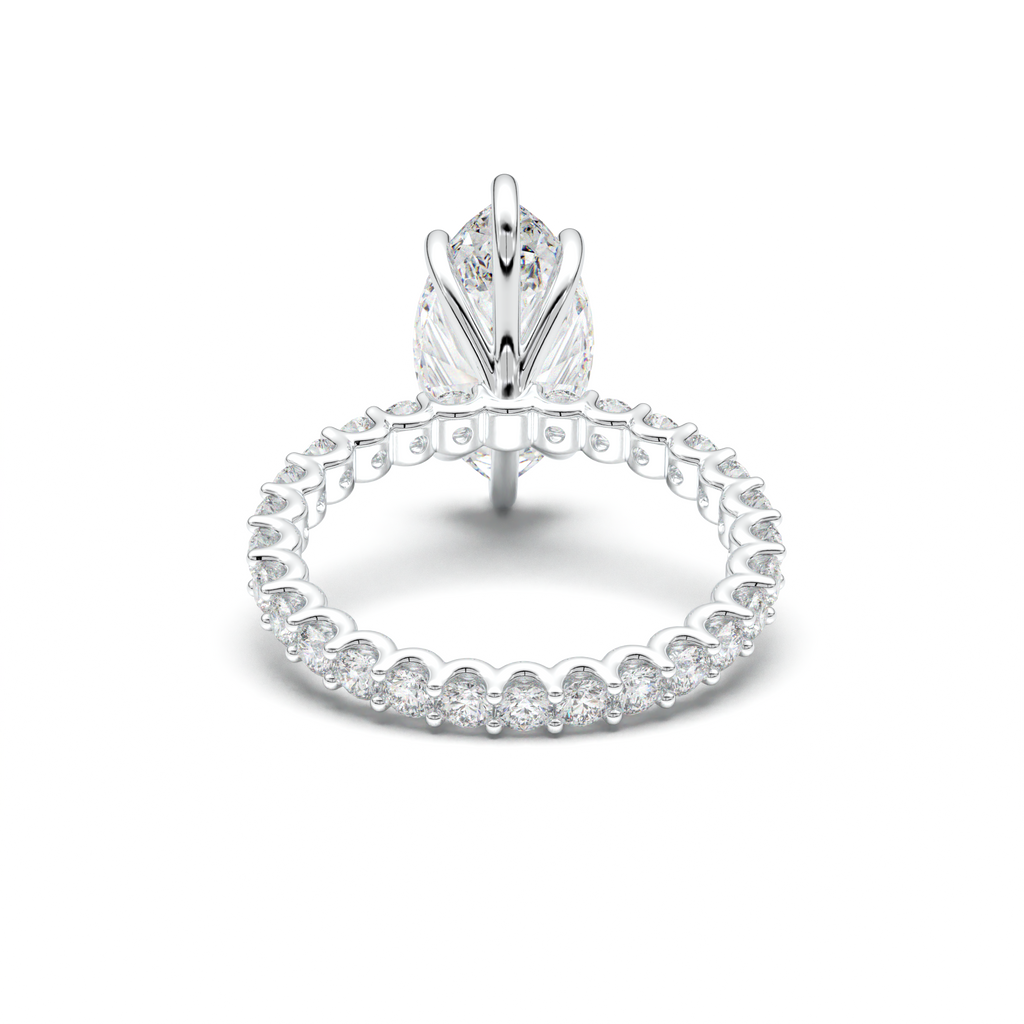 Marquise Pavé Engagement Ring