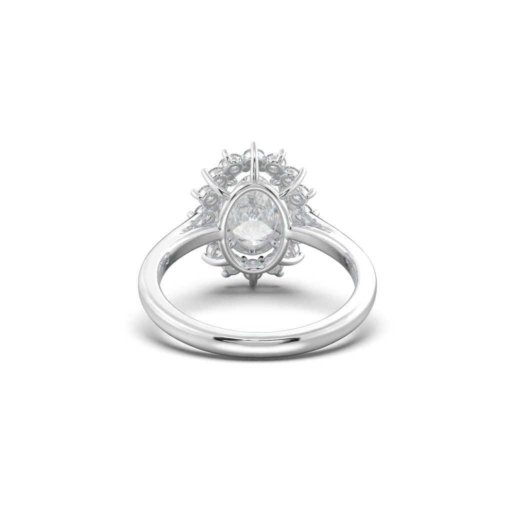Oval Halo Engagement Ring