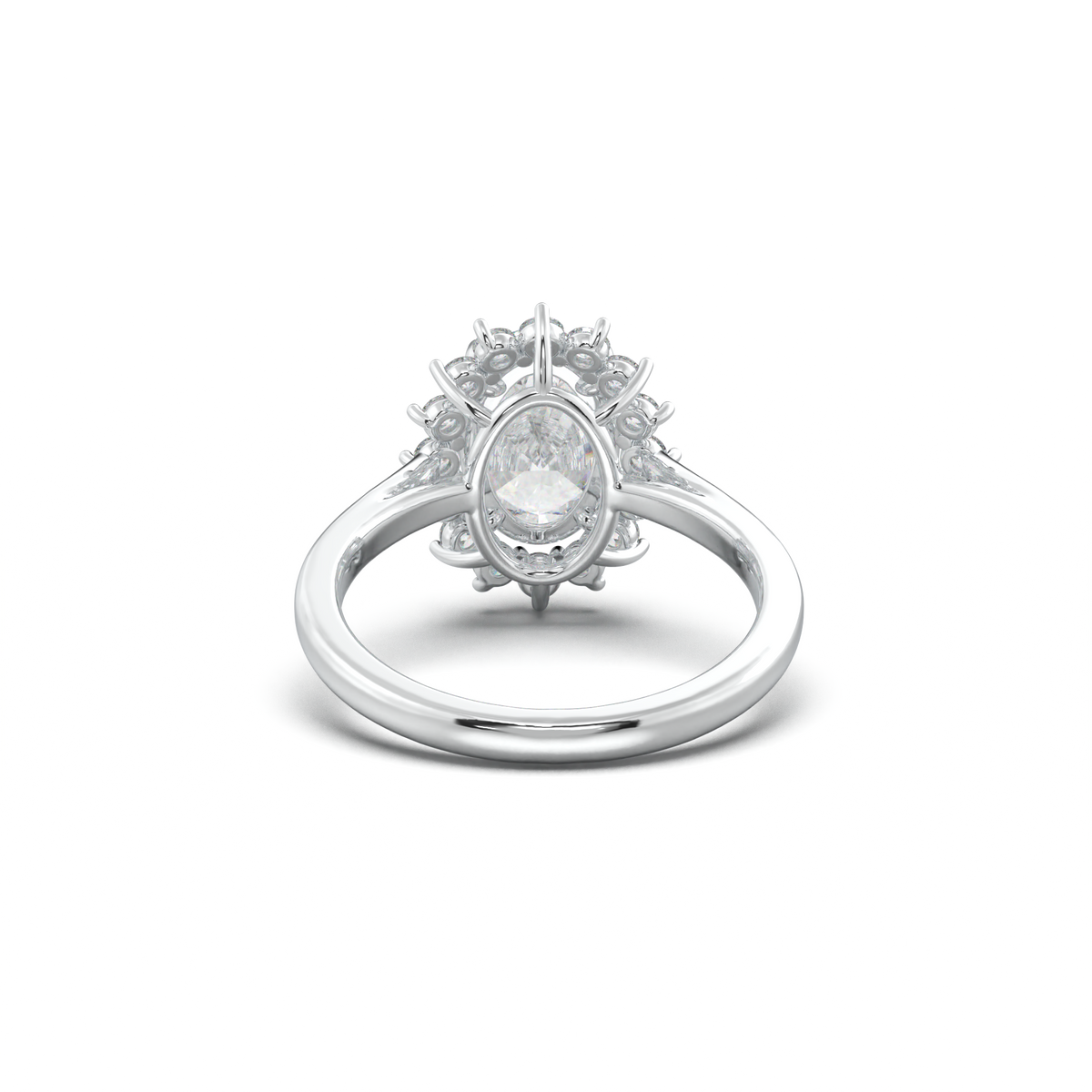 Oval Halo Engagement Ring